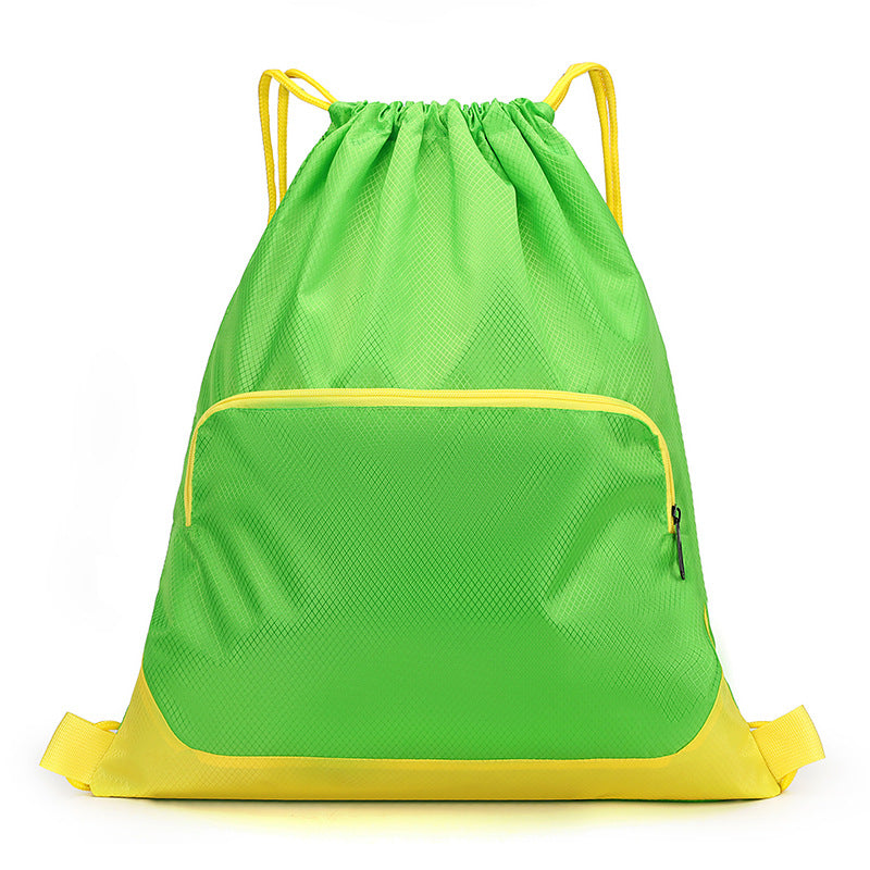 Durable Polyester Drawstring Bag Custom Logo  Gym Lightweight Sports Backpack Outdoor Fitness Training Daypack Large Storage Travel Pouch