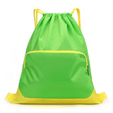 Durable Polyester Drawstring Bag Custom Logo  Gym Lightweight Sports Backpack Outdoor Fitness Training Daypack Large Storage Travel Pouch