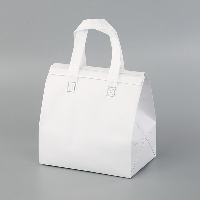 Custom Insulated Takeaway Bags with Aluminum Foil Lining – Non-Woven Food Delivery Bags for Restaurant & Beverage Packaging