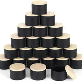 Lata de vela negra mate personalizada de 8 oz / 4 oz – Envase de hojalata para velas perfumadas, bálsamos y té
