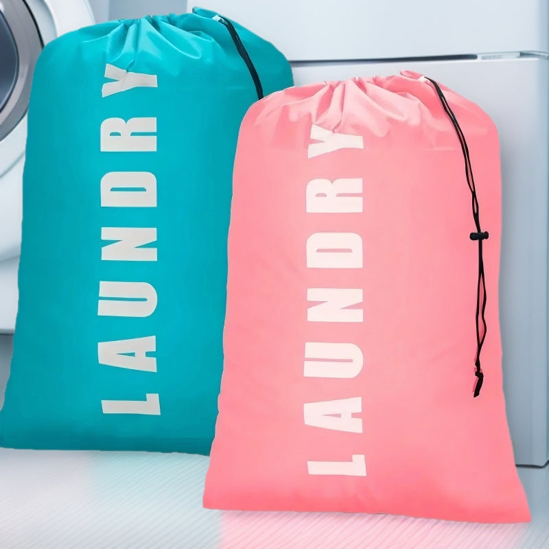 Custom Logo Laundry Bag – Promote Your Laundry Business with a Durable Large Capacity Drawstring Laundry Sack