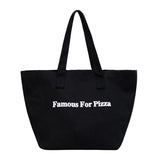 Bolso de Hombro para Mujer de Lona Estampado Personalizado de Gran Capacidad Color Caramelo