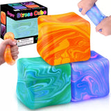 Squishy Cubo de Hielo con Flujo Personalizado de Maltosa, Juguete Antiestrés de Levantamiento Lento, 5 cm (1.97 in)