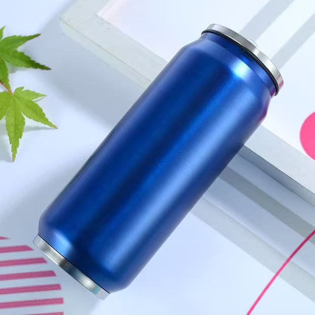 Vaso de acero inoxidable de 16 oz con aislamiento al vacío y logotipo personalizado, taza de viaje de doble pared, diseño de dibujos animados, para cerveza y café.