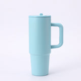 Vaso de 30 oz personalizado, de acero inoxidable de doble pared, con aislamiento al vacío y asa.
