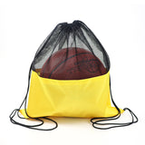 Mesh Pocket Sports Drawstring Backpack (Lightweight Polyester, Custom Logo)