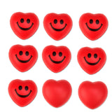 Pelota antiestrés de espuma de poliuretano personalizada con forma de corazón, pelota antiestrés suave para apretar, juguete para ejercicio y rehabilitación de manos