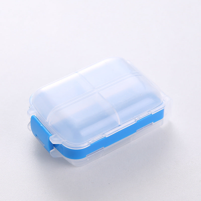 Mini Portable Weekly Pill Box Organizer with Custom Logo – Foldable Travel Storage Case for Pills & Jewelry