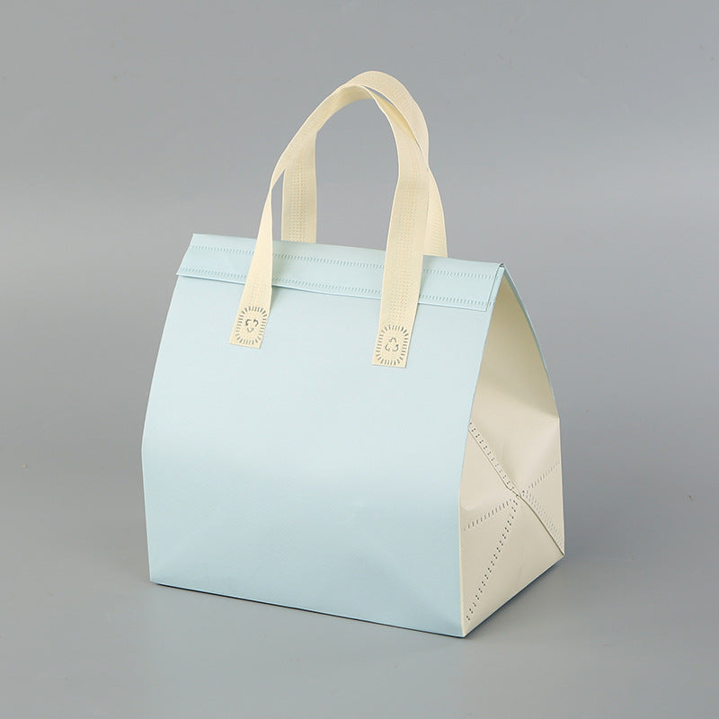 Custom Insulated Takeaway Bags with Aluminum Foil Lining – Non-Woven Food Delivery Bags for Restaurant & Beverage Packaging