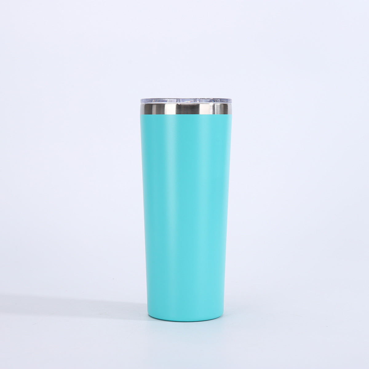 Vaso de cerveza de doble pared con aislamiento al vacío de 22 oz y tapa, taza de viaje de acero inoxidable 304 con recubrimiento en polvo, con impresión de logotipo personalizado disponible.