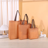 Bolsa de compras reutilizable, ecológica, no tejida, reciclada, con logotipo personalizado para regalos.