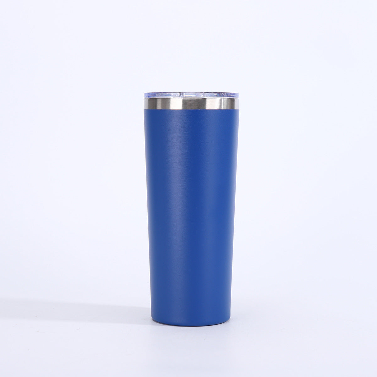 Vaso de cerveza de doble pared con aislamiento al vacío de 22 oz y tapa, taza de viaje de acero inoxidable 304 con recubrimiento en polvo, con impresión de logotipo personalizado disponible.