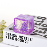 Squishy de cubitos de hielo creativo y personalizado, juguete sensorial de crecimiento lento para aliviar el estrés, juguete antiestrés blando