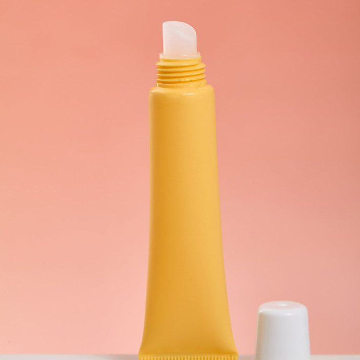 Custom 20g Empty Transparent Lip Gloss Tube | PE Soft Squeeze Cosmetic Tube with Slant Applicator