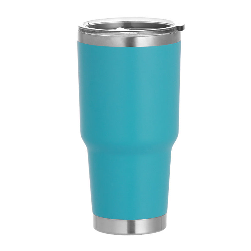 Vasos de acero inoxidable de doble pared con recubrimiento en polvo de 30 oz, con logotipo personalizado, ecológicos, para regalo, tazas de viaje con aislamiento.