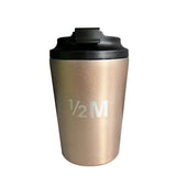Taza de café cilíndrica de acero inoxidable de 12 oz con aislamiento al vacío, personalizada, para viaje