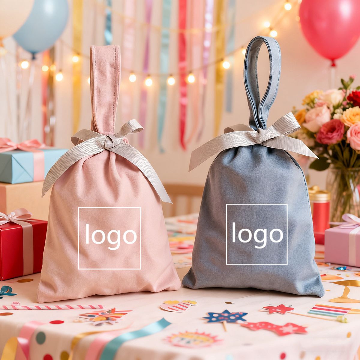 Custom Velvet Jewelry Pouch – Personalized Logo Wedding Favor & Gift Bag