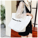 Bolso de Hombro para Mujer de Lona Estampado Personalizado de Gran Capacidad Color Caramelo
