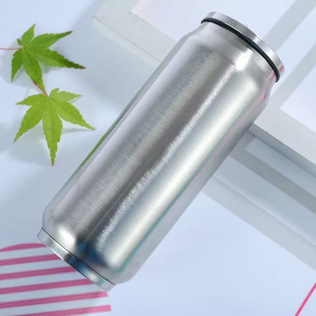 Vaso de acero inoxidable de 16 oz con aislamiento al vacío y logotipo personalizado, taza de viaje de doble pared, diseño de dibujos animados, para cerveza y café.