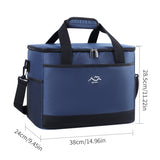 Bolsa de Almuerzo Refrigerante Aislante Impresa a Medida – Nevera Portátil Plegable de Gran Capacidad para Picnic y Camping