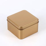 Caja cuadrada de hojalata mate personalizada de 9 cm (3,54 pulgadas) con logotipo – Lata para embalaje de velas, dulces y regalos