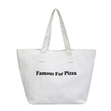 Bolso de Hombro para Mujer de Lona Estampado Personalizado de Gran Capacidad Color Caramelo
