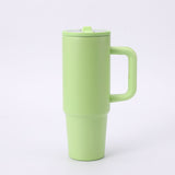 Vaso de 30 oz personalizado, de acero inoxidable de doble pared, con aislamiento al vacío y asa.