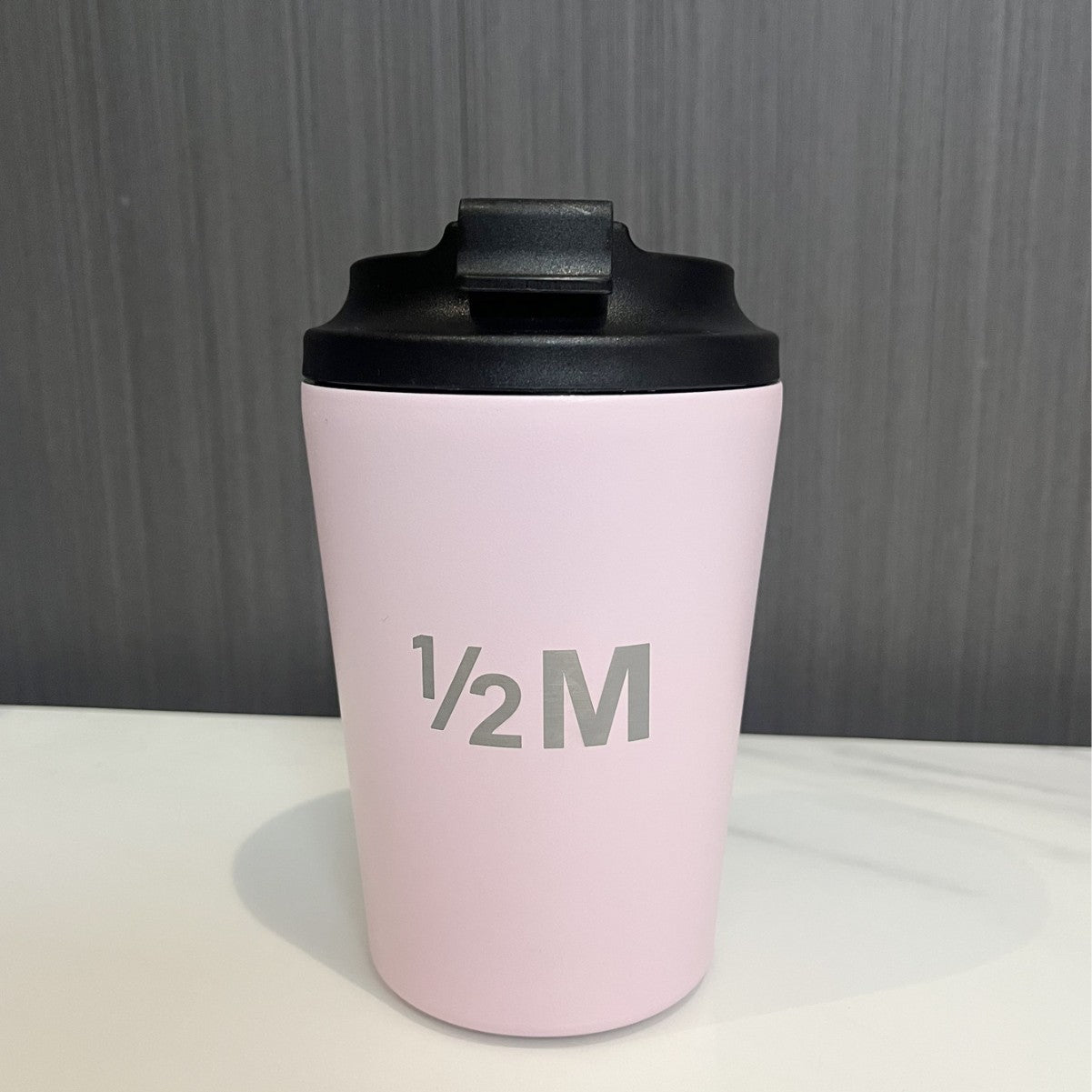 Taza de café cilíndrica de acero inoxidable de 12 oz con aislamiento al vacío, personalizada, para viaje