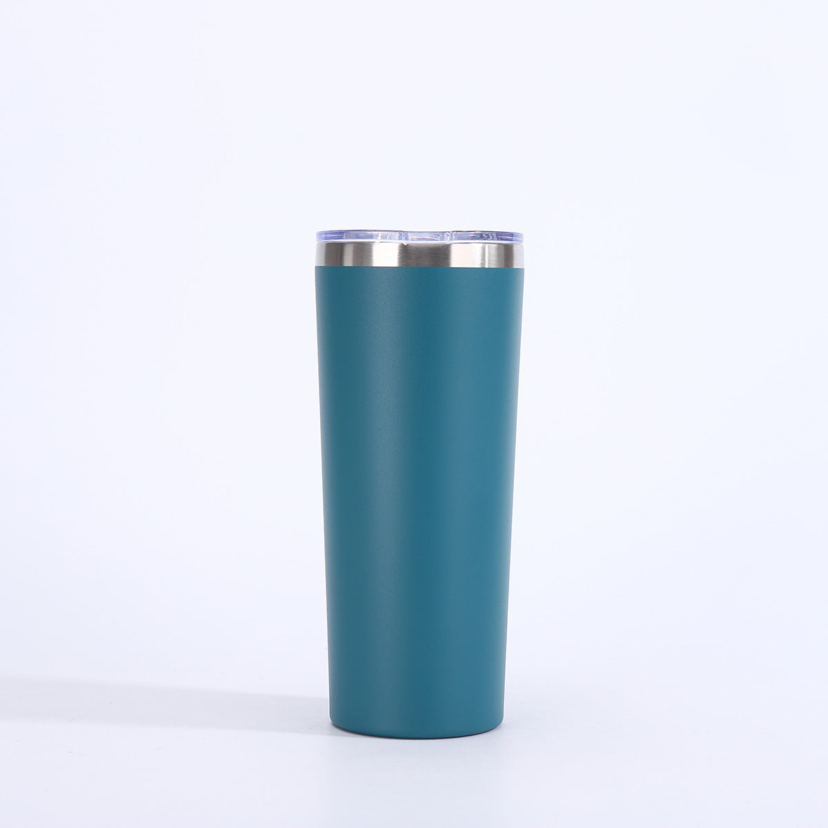 Vaso de cerveza de doble pared con aislamiento al vacío de 22 oz y tapa, taza de viaje de acero inoxidable 304 con recubrimiento en polvo, con impresión de logotipo personalizado disponible.