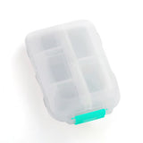 Custom Logo Portable Mini Double-Layer Pill Box – Compact Travel Medicine Organizer Case