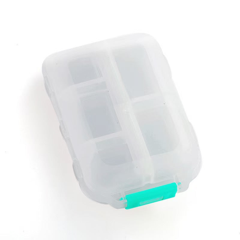Custom Logo Portable Mini Double-Layer Pill Box – Compact Travel Medicine Organizer Case