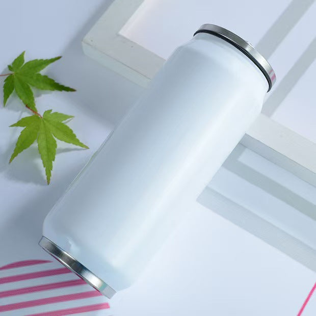 Vaso de acero inoxidable de 16 oz con aislamiento al vacío y logotipo personalizado, taza de viaje de doble pared, diseño de dibujos animados, para cerveza y café.