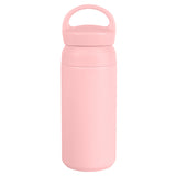 Vaso de viaje de acero inoxidable de doble pared con aislamiento al vacío, 17 oz, con logotipo personalizado y asa, termo portátil para café.