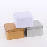 Caja cuadrada de hojalata mate personalizada de 9 cm (3,54 pulgadas) con logotipo – Lata para embalaje de velas, dulces y regalos
