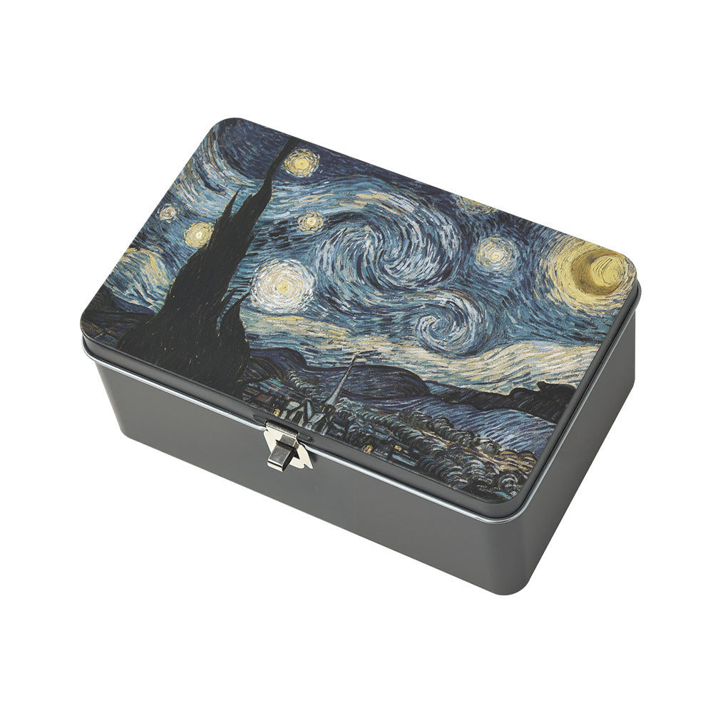 Caja de hojalata personalizada con cerradura y orificio para candado – Caja sorpresa, almacenamiento privado y caja de regalo