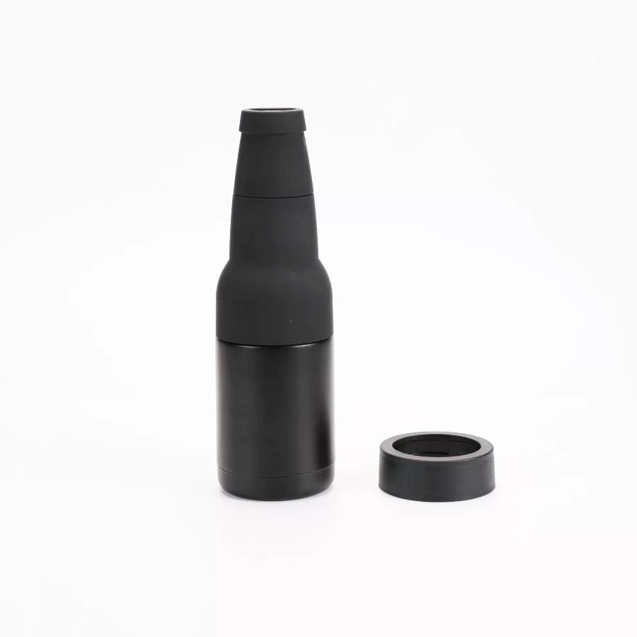 Enfriador de botellas 4 en 1, enfriador de latas de acero inoxidable, soporte personalizado para botellas de cerveza de barril, aislante con abridor de cerveza.