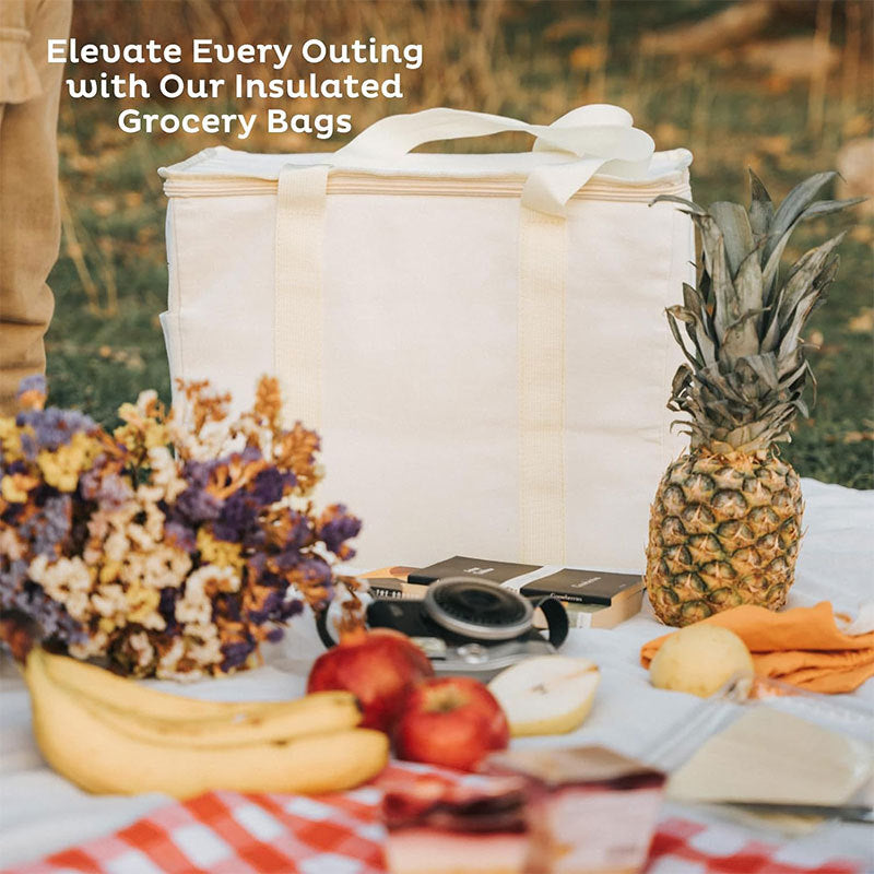 Bolsa nevera isotérmica grande con logotipo personalizado – Plegable para pícnic, almuerzo y entrega de alimentos