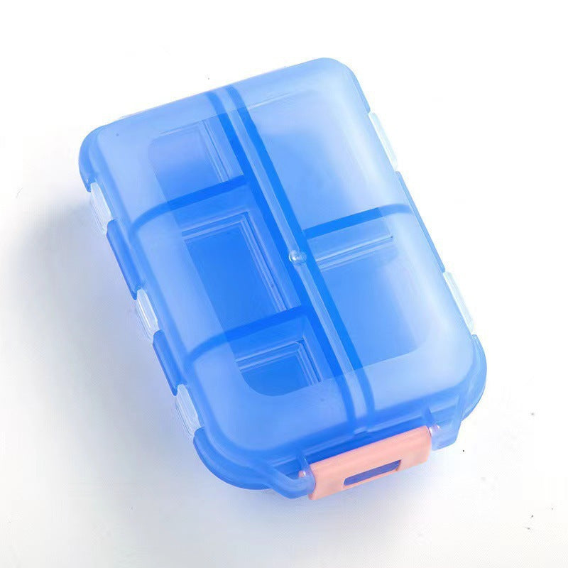 Custom Logo Portable Mini Double-Layer Pill Box – Compact Travel Medicine Organizer Case