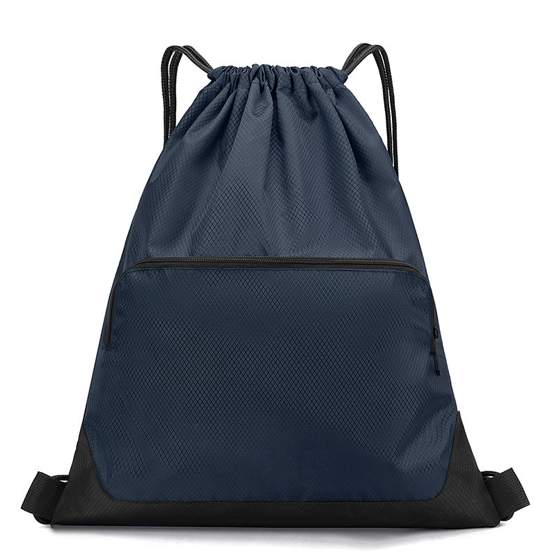 Durable Polyester Drawstring Bag Custom Logo  Gym Lightweight Sports Backpack Outdoor Fitness Training Daypack Large Storage Travel Pouch