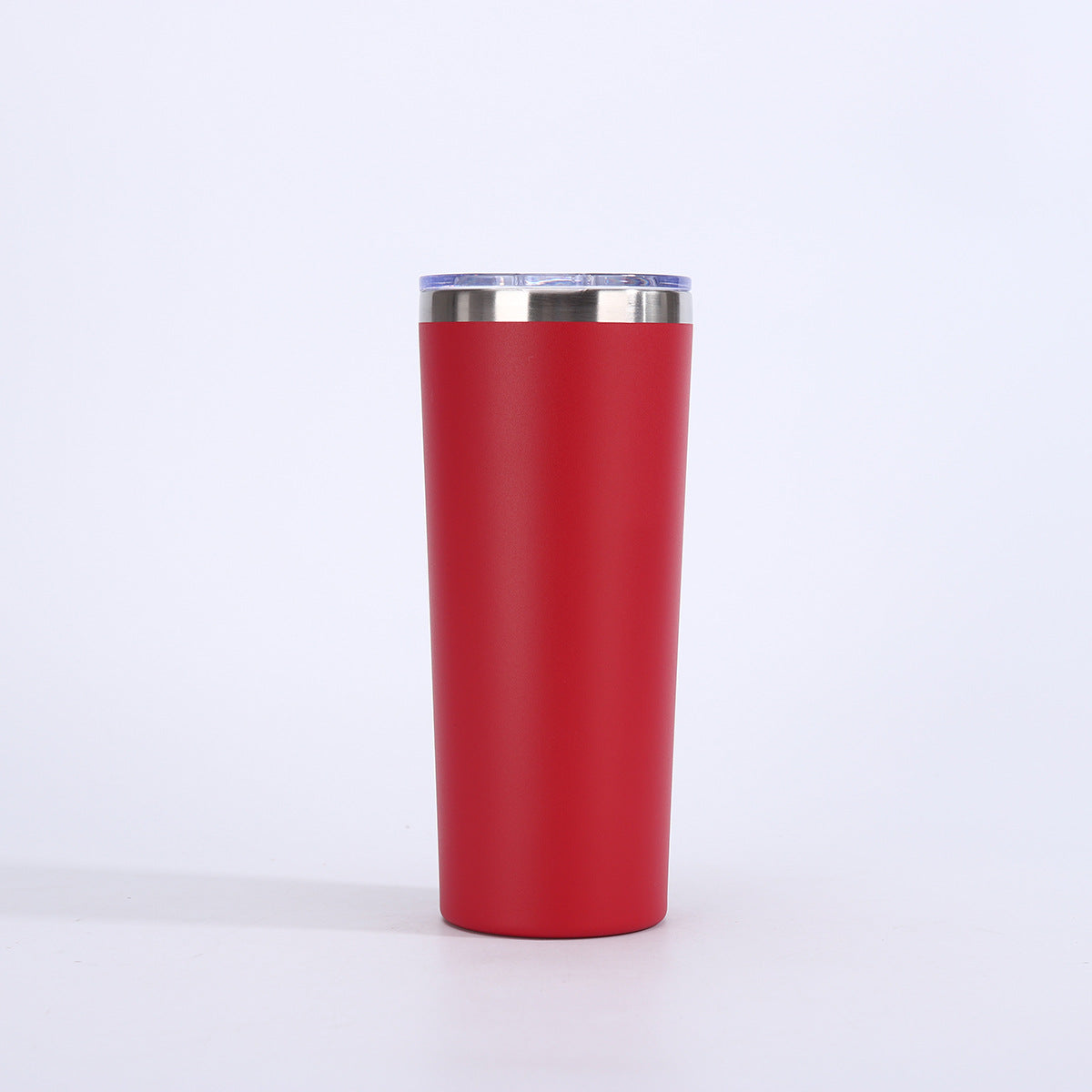 Vaso de cerveza de doble pared con aislamiento al vacío de 22 oz y tapa, taza de viaje de acero inoxidable 304 con recubrimiento en polvo, con impresión de logotipo personalizado disponible.