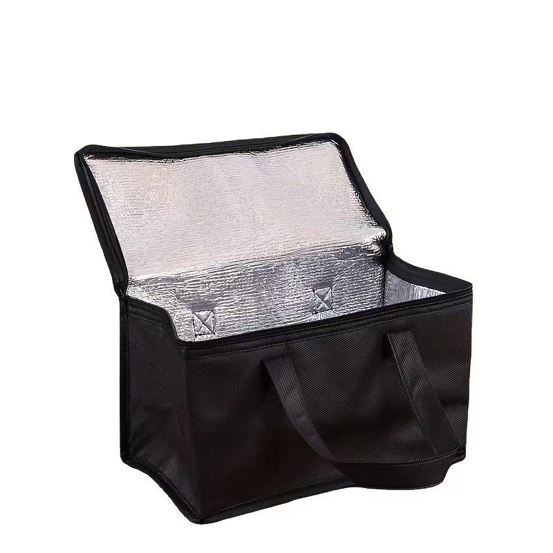 Bolsa térmica no tejida con logotipo personalizado | Bolsa aislante de papel de aluminio para té con leche, cerveza y bebidas frías