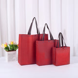 Bolsa de compras reutilizable, ecológica, no tejida, reciclada, con logotipo personalizado para regalos.