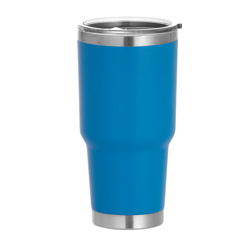 Vasos de acero inoxidable de doble pared con recubrimiento en polvo de 30 oz, con logotipo personalizado, ecológicos, para regalo, tazas de viaje con aislamiento.