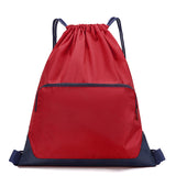 Durable Polyester Drawstring Bag Custom Logo  Gym Lightweight Sports Backpack Outdoor Fitness Training Daypack Large Storage Travel Pouch