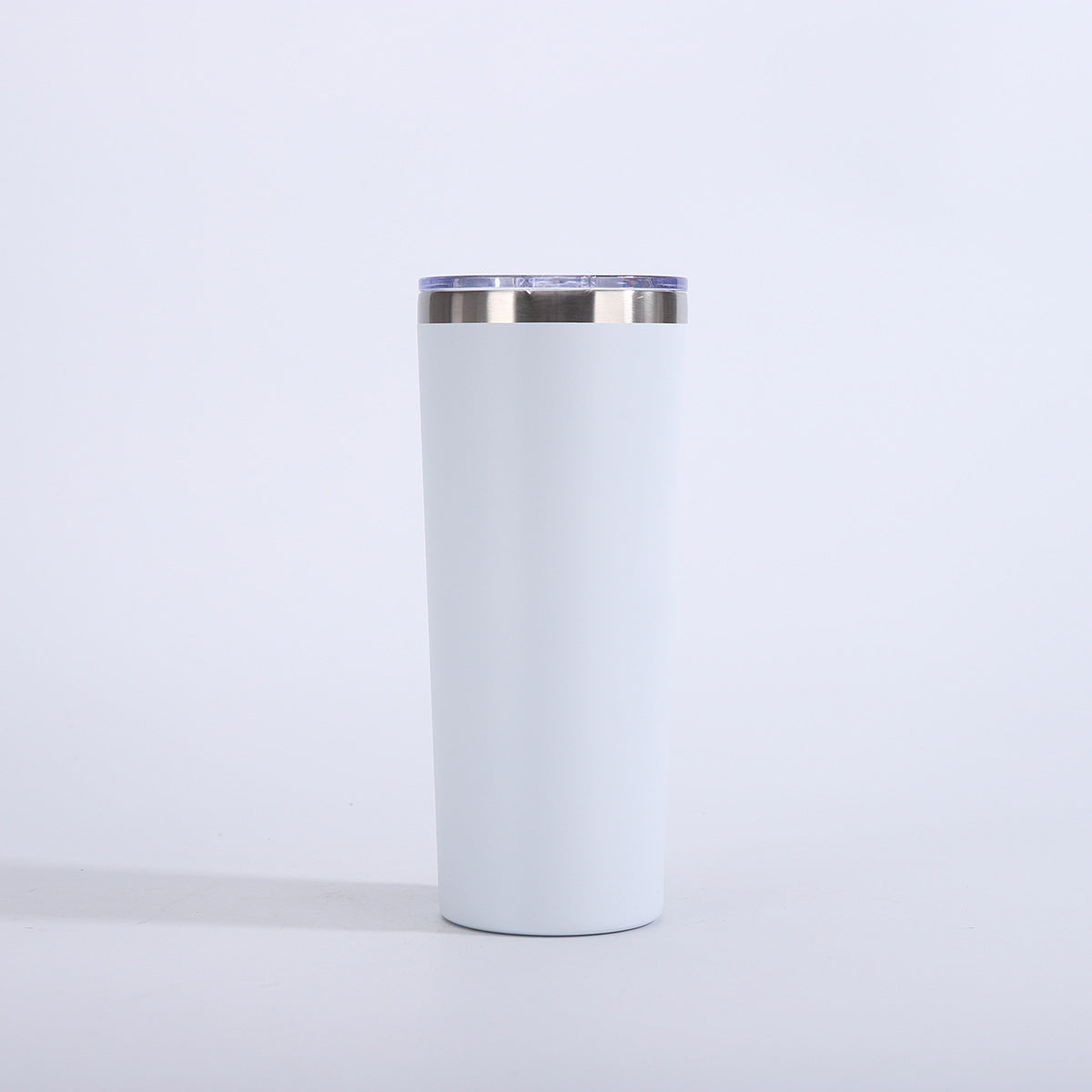 Vaso de cerveza de doble pared con aislamiento al vacío de 22 oz y tapa, taza de viaje de acero inoxidable 304 con recubrimiento en polvo, con impresión de logotipo personalizado disponible.