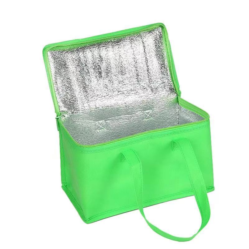 Bolsa térmica no tejida con logotipo personalizado | Bolsa aislante de papel de aluminio para té con leche, cerveza y bebidas frías