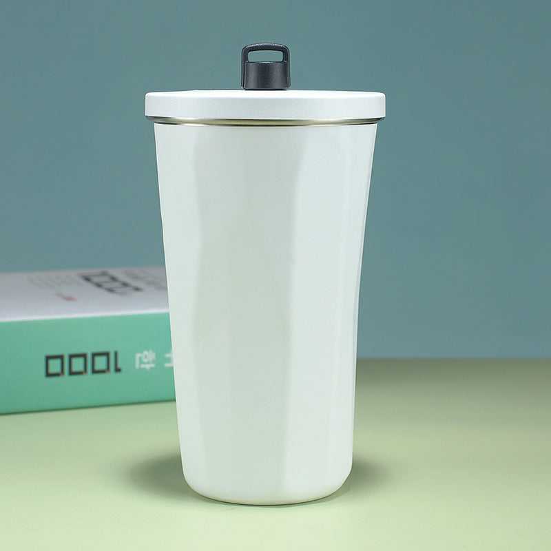 Nueva taza de café personalizada al por mayor de 20 oz, botella de agua de acero inoxidable, taza de café de viaje con pajita.