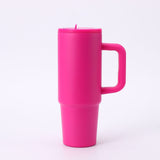 Vaso de 30 oz personalizado, de acero inoxidable de doble pared, con aislamiento al vacío y asa.