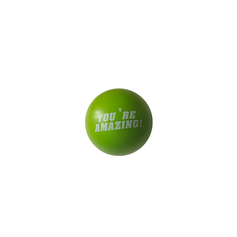 Pelota antiestrés de espuma de PU personalizada, fabricante de logotipos personalizados, juguete divertido para la mano, pelota antiestrés suave de espuma de PU con cara sonriente y bola de regalo promocional.