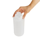Botella de plástico transparente de 32 oz (primero en entrar, primero en salir), tapa invertida, rellenable y dispensadora, 8,9 x 8,9 x 23 cm (3 1/2 x 3 1/2 x 9 pulgadas), caja de 1 unidad